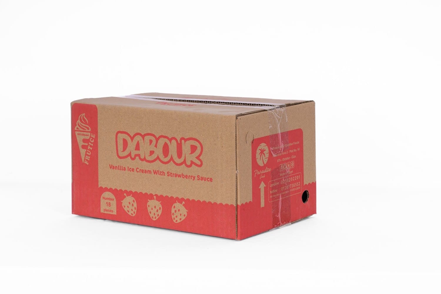 Printed food packaging carton made in Giza, Egypt — custom size