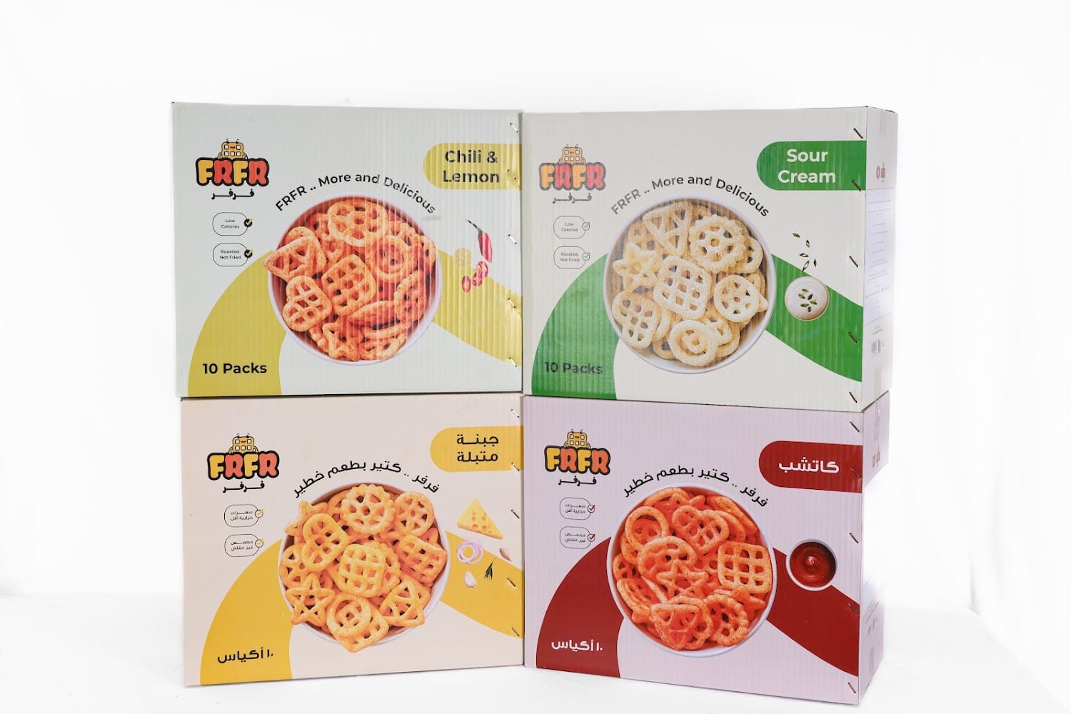 Printed food packaging carton made in Giza, Egypt — master carton